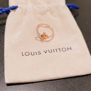Louis Vuitton Bag Lock Ring in Yellow Gold Finish (Fashion Jewellery)
